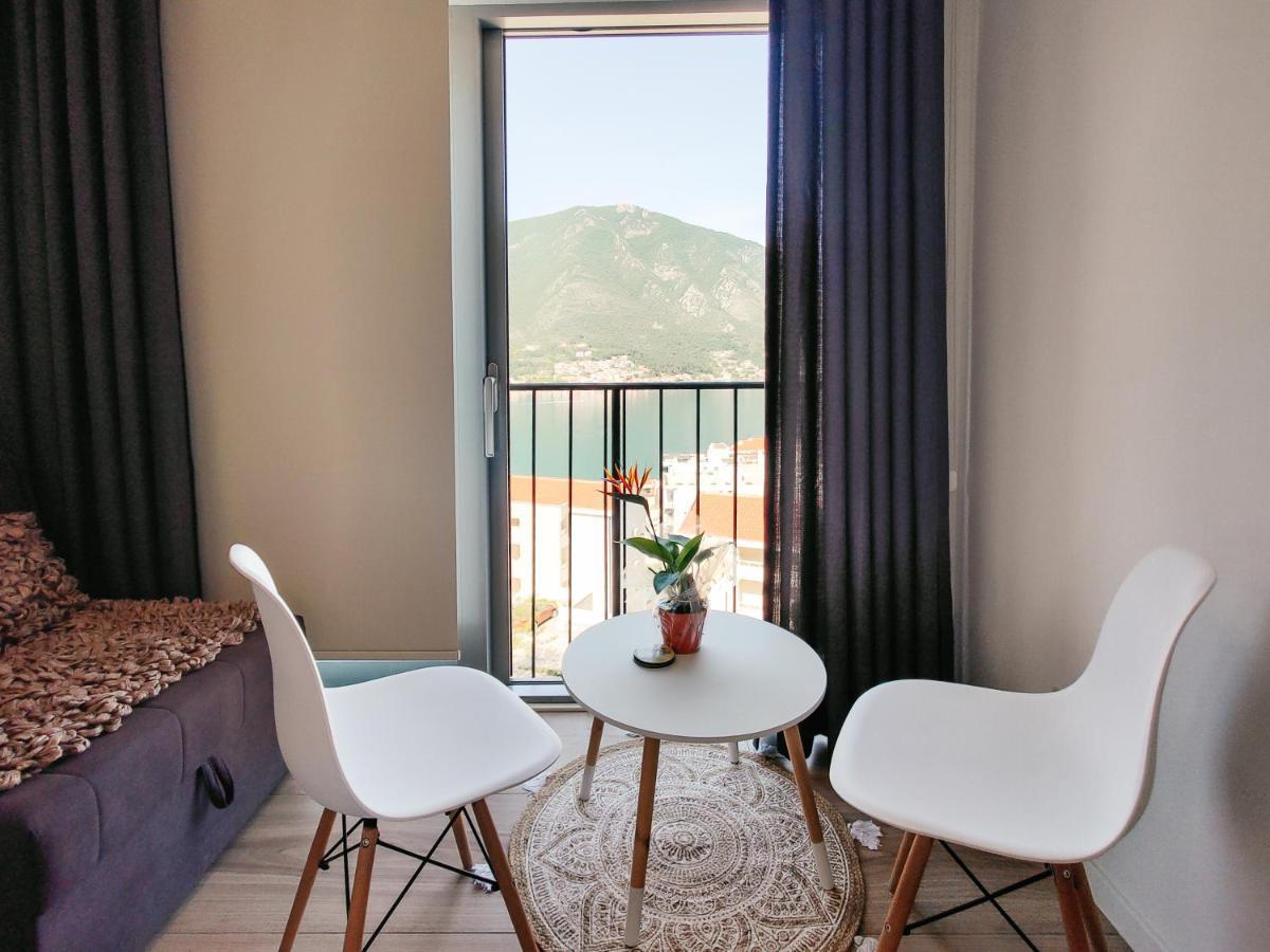 Brand New Studio With Panorama View Kotor Kültér fotó